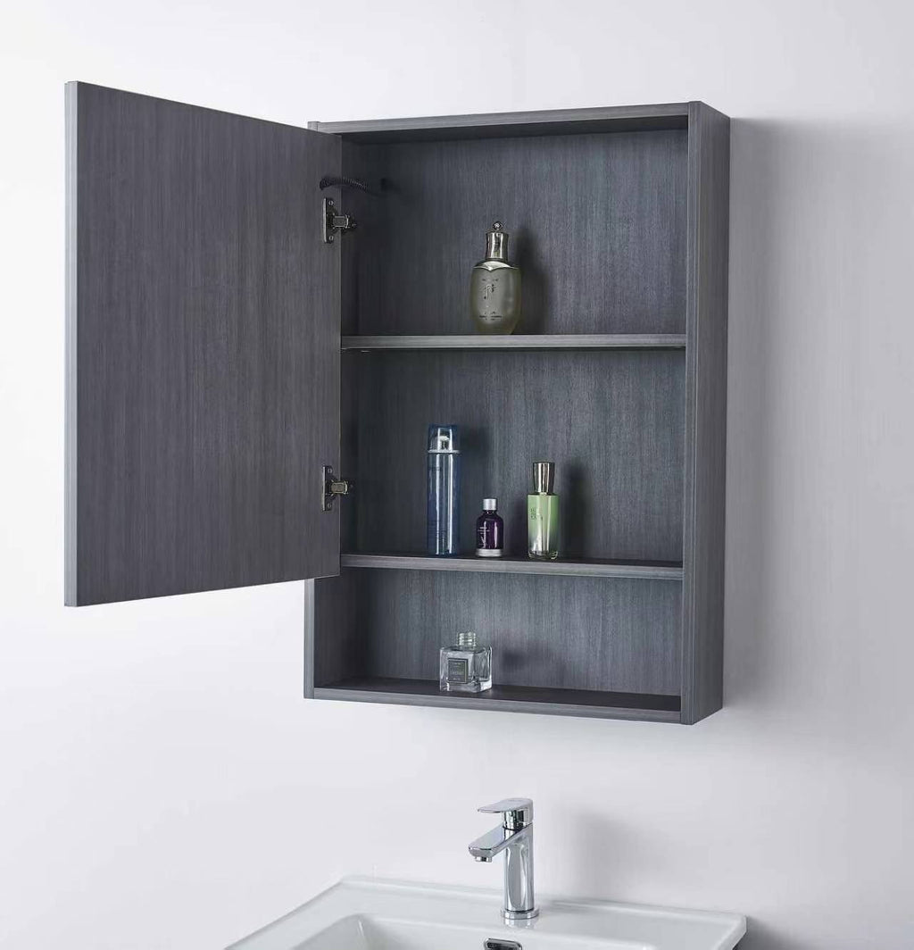 INCHAUD 600mm Slate Grey Vanity Set with Illuminated Mirror Cabinet