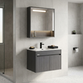 INCHAUD 800mm Slate Grey Vanity Set with Illuminated Mirror Cabinet